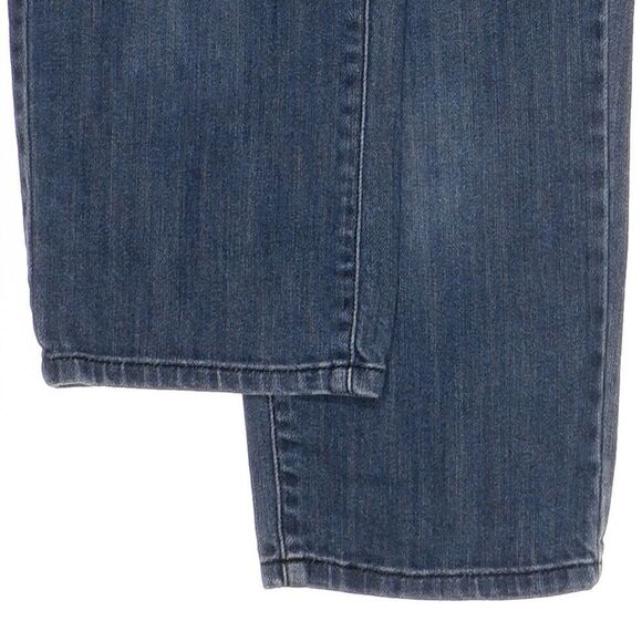 Elle Crop Capri Jeans Size 2 Womens Blue Denim Stretch Measures 28 x 21.5 - Picture 5 of 9